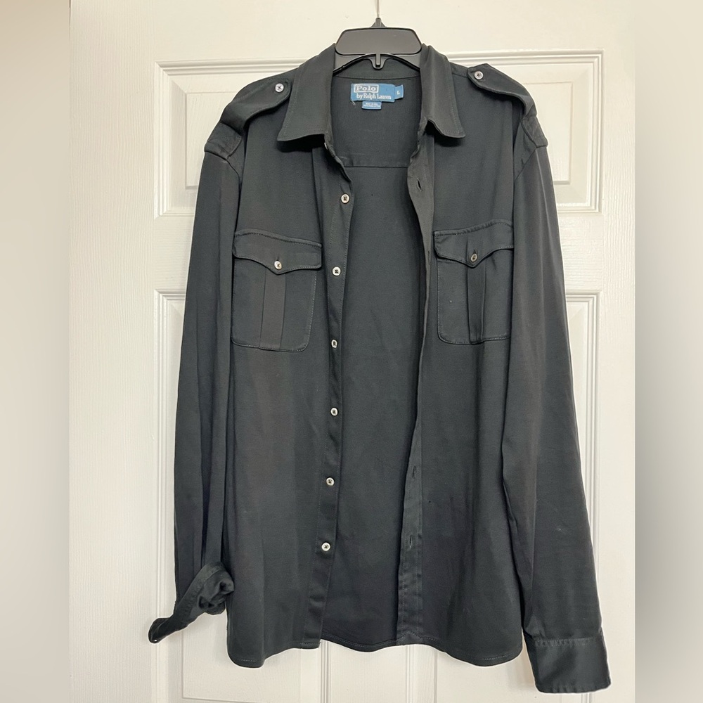 Ralph Lauren Men's Dark Button-Down Shirt